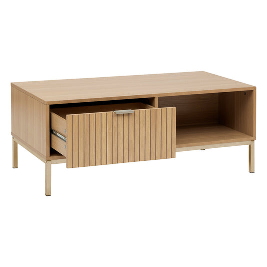 Table basse 1 tiroir Tasso long 100 cm