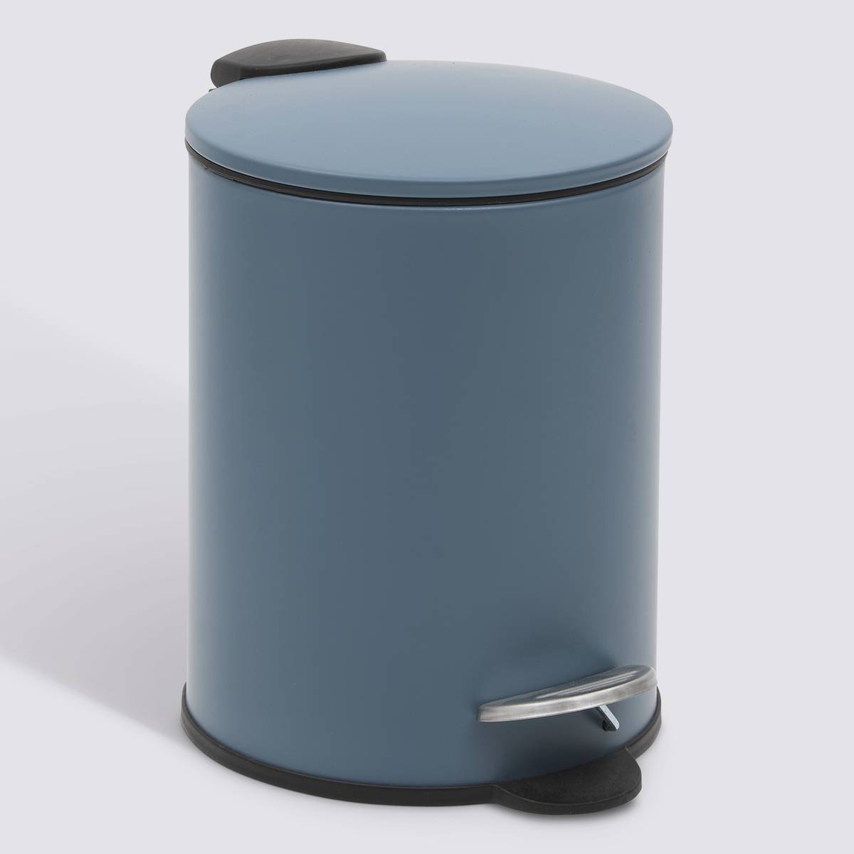 Poubelle softclose à pédale Colors 3 L métal bleu