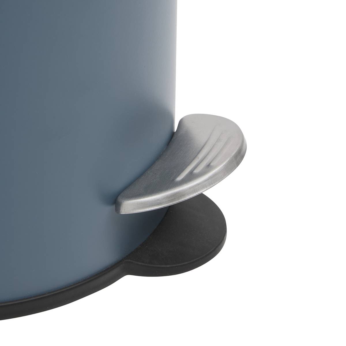 Poubelle softclose à pédale Colors 3 L métal bleu