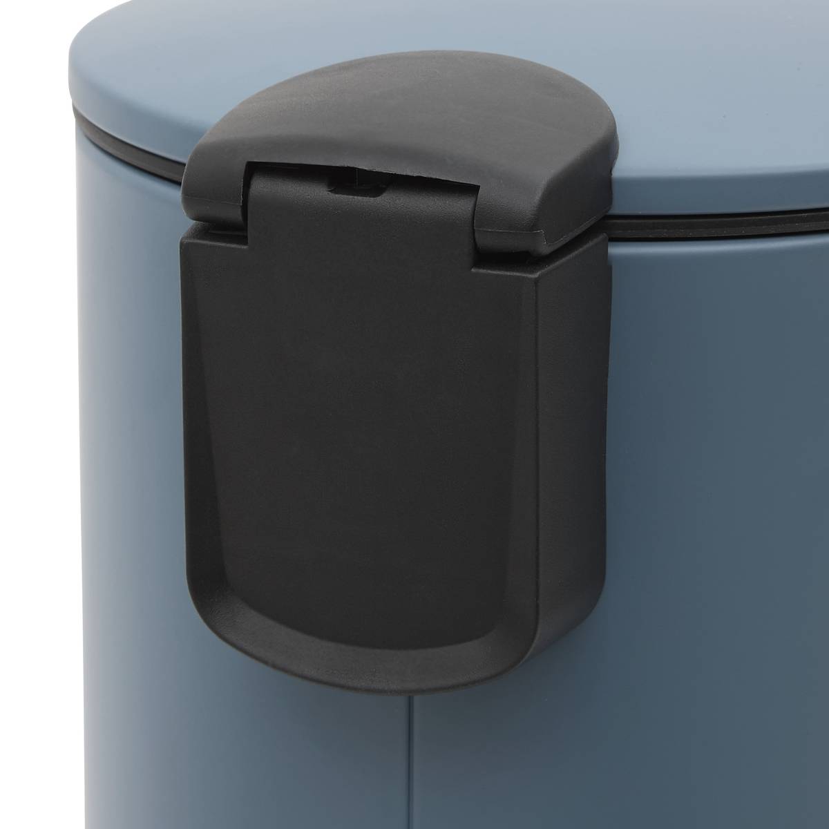 Poubelle softclose à pédale Colors 3 L métal bleu