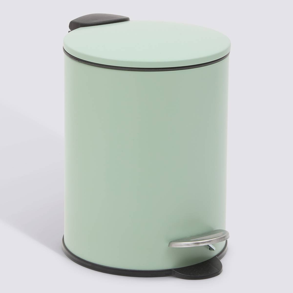 Poubelle softclose à pédale Colors 3 L métal vert céladon