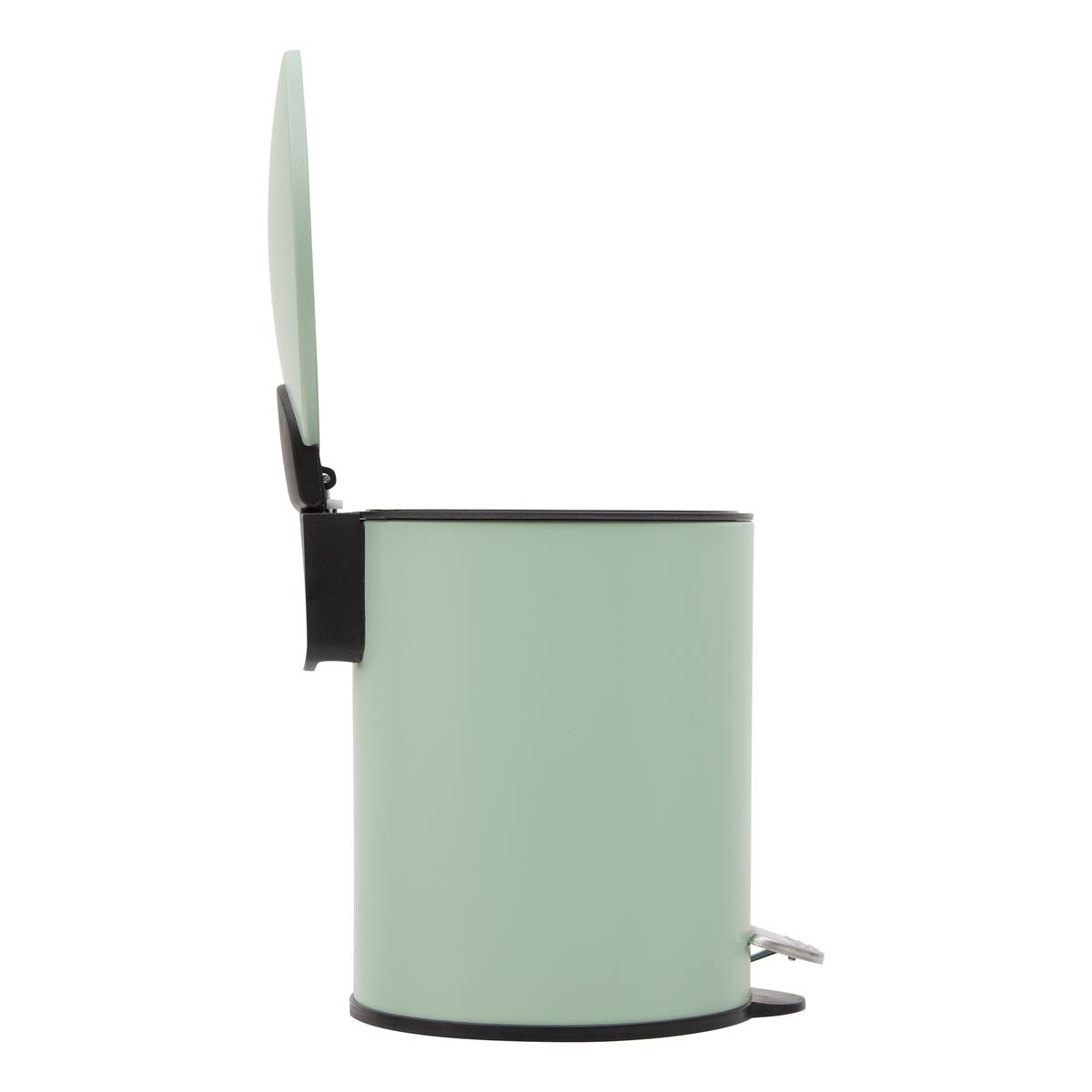 Poubelle softclose à pédale Colors 3 L métal vert céladon