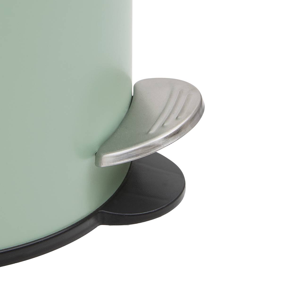 Poubelle softclose à pédale Colors 3 L métal vert céladon