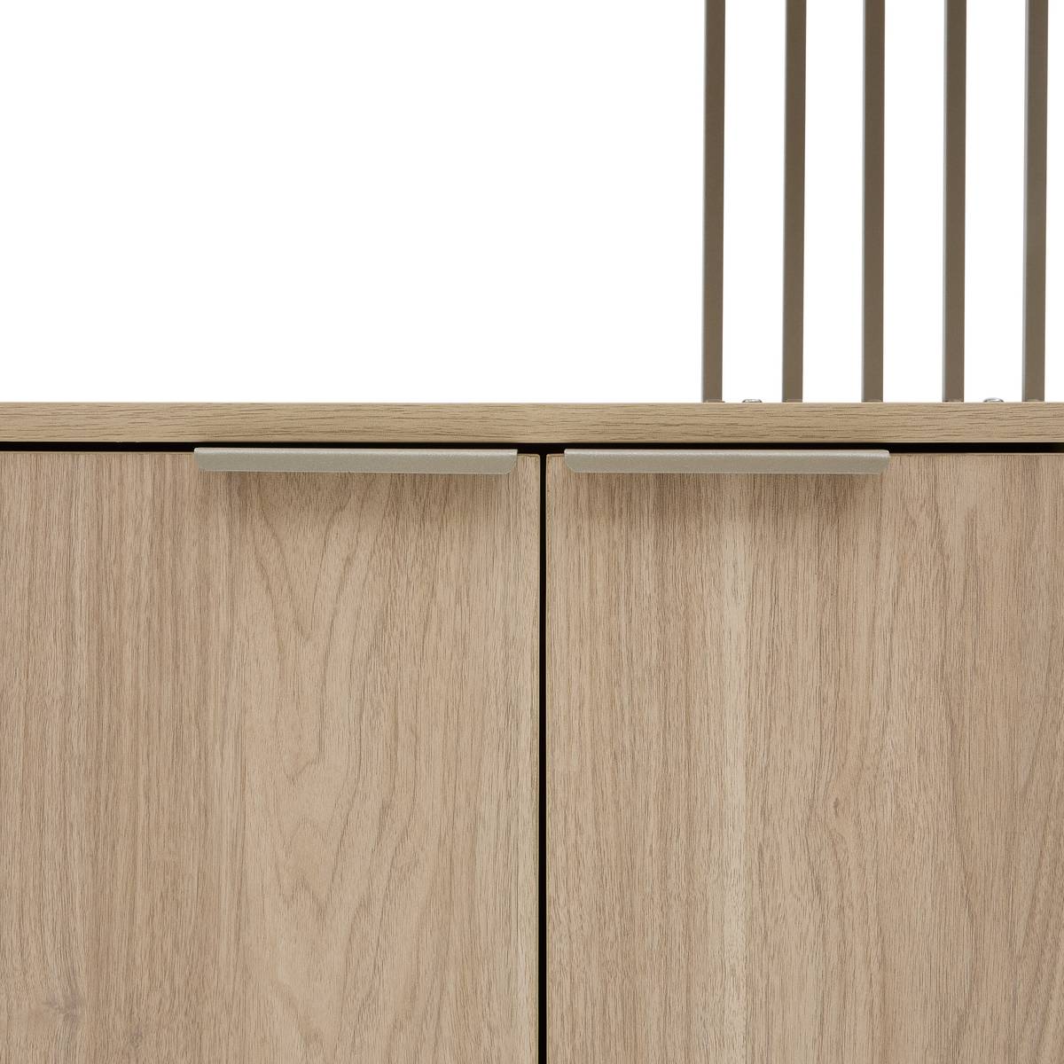 Étagère double 2 portes Duna haut 176 cm LDF sable