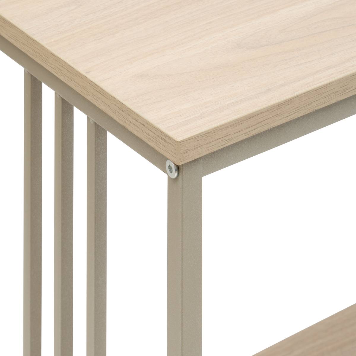 Console 3 étagères Duna 80 x 30 x 76 cm métal sable