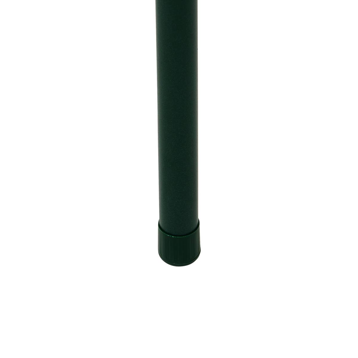 Tabouret empilable Velvy Ø 38 cm métal et velours vert kaki