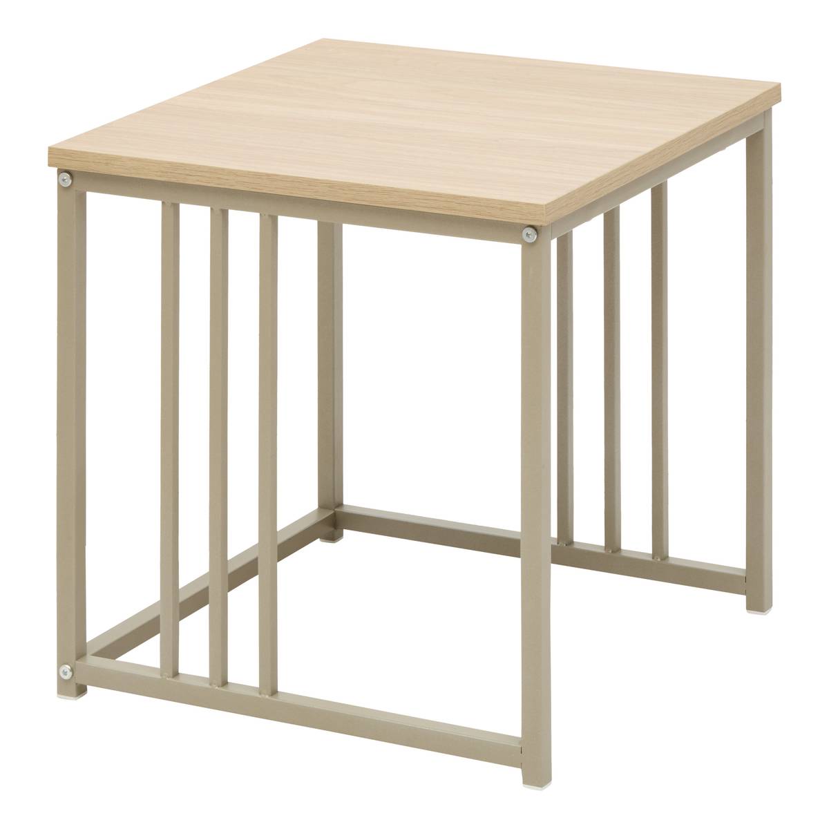 Lot de 2 tables gigognes Duna MDF sable