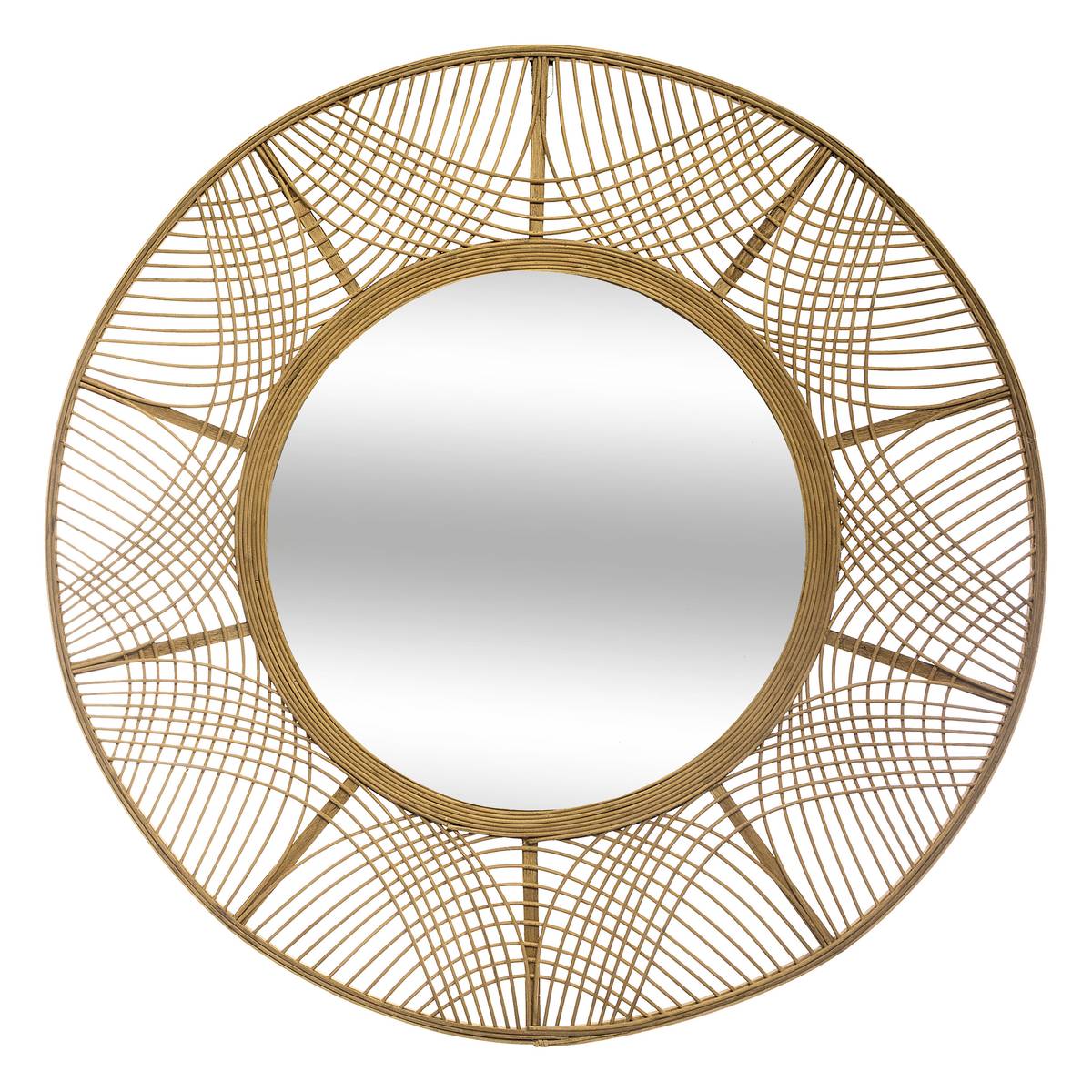 Miroir Ina bambou diamètre 90 cm