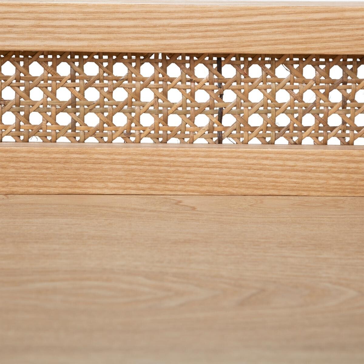 Table de chevet Arty 1 tiroir bois et cannage