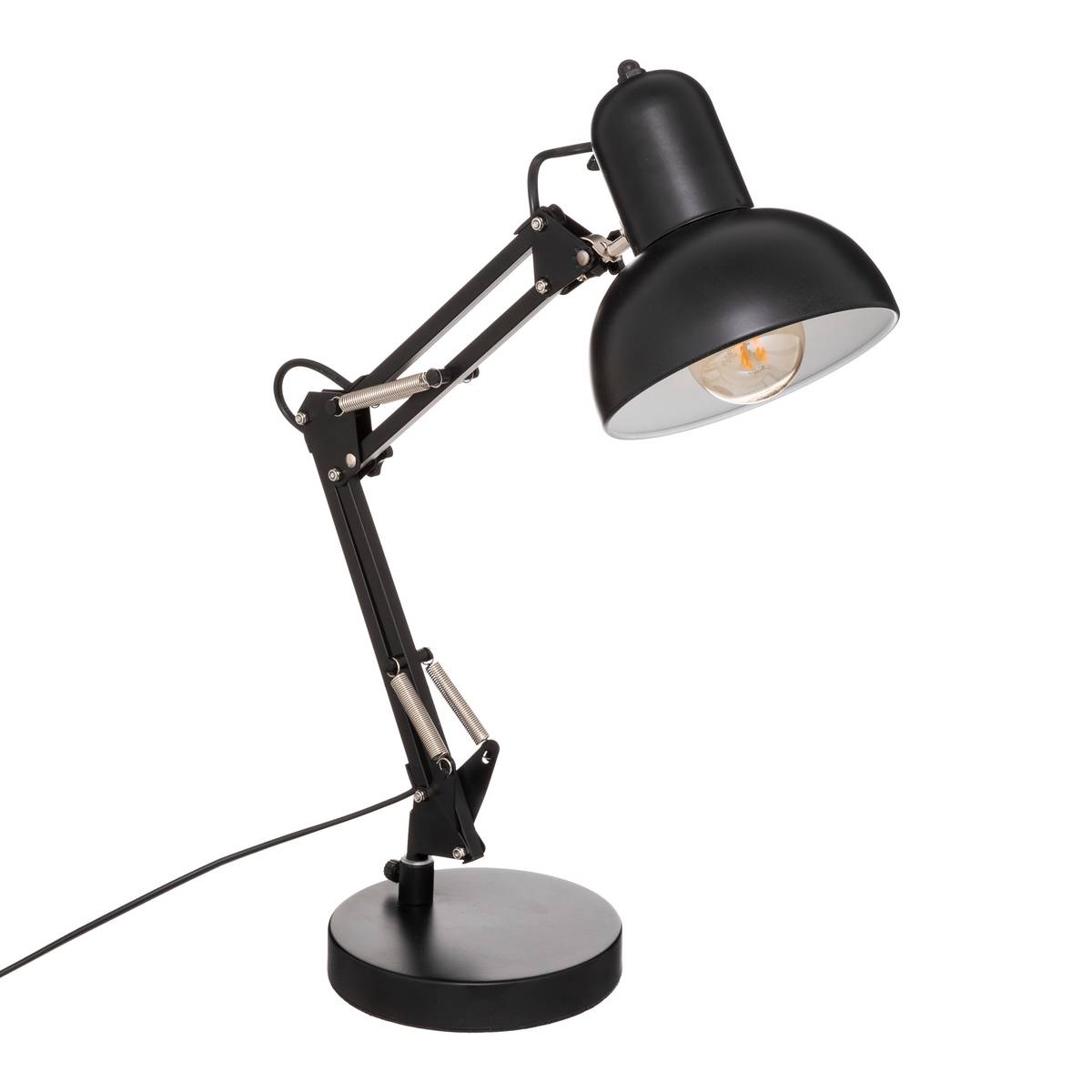 Lampe arc Bren hauteur 55,8 cm métal noir