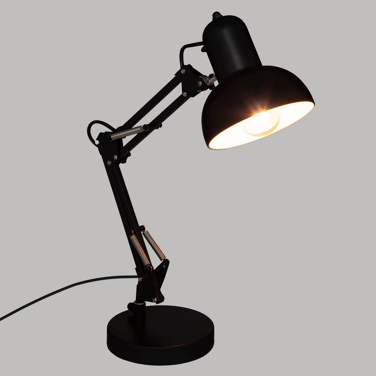 Lampe arc Bren hauteur 55,8 cm métal noir
