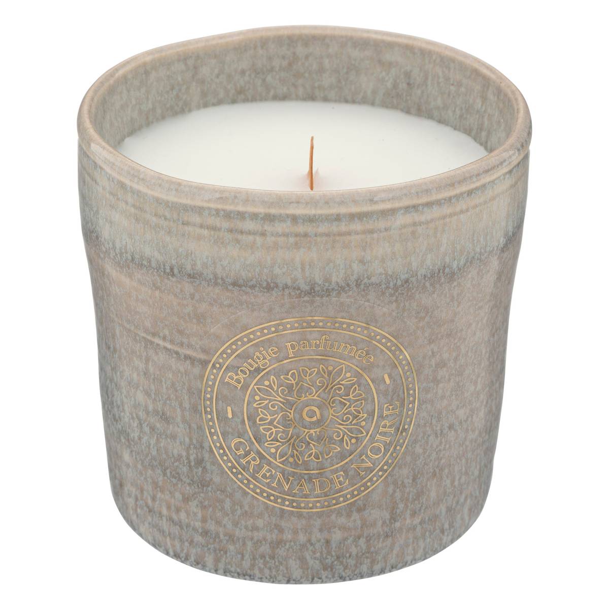 Bougie parfumée Marco 350 g pot céramique grenade noire