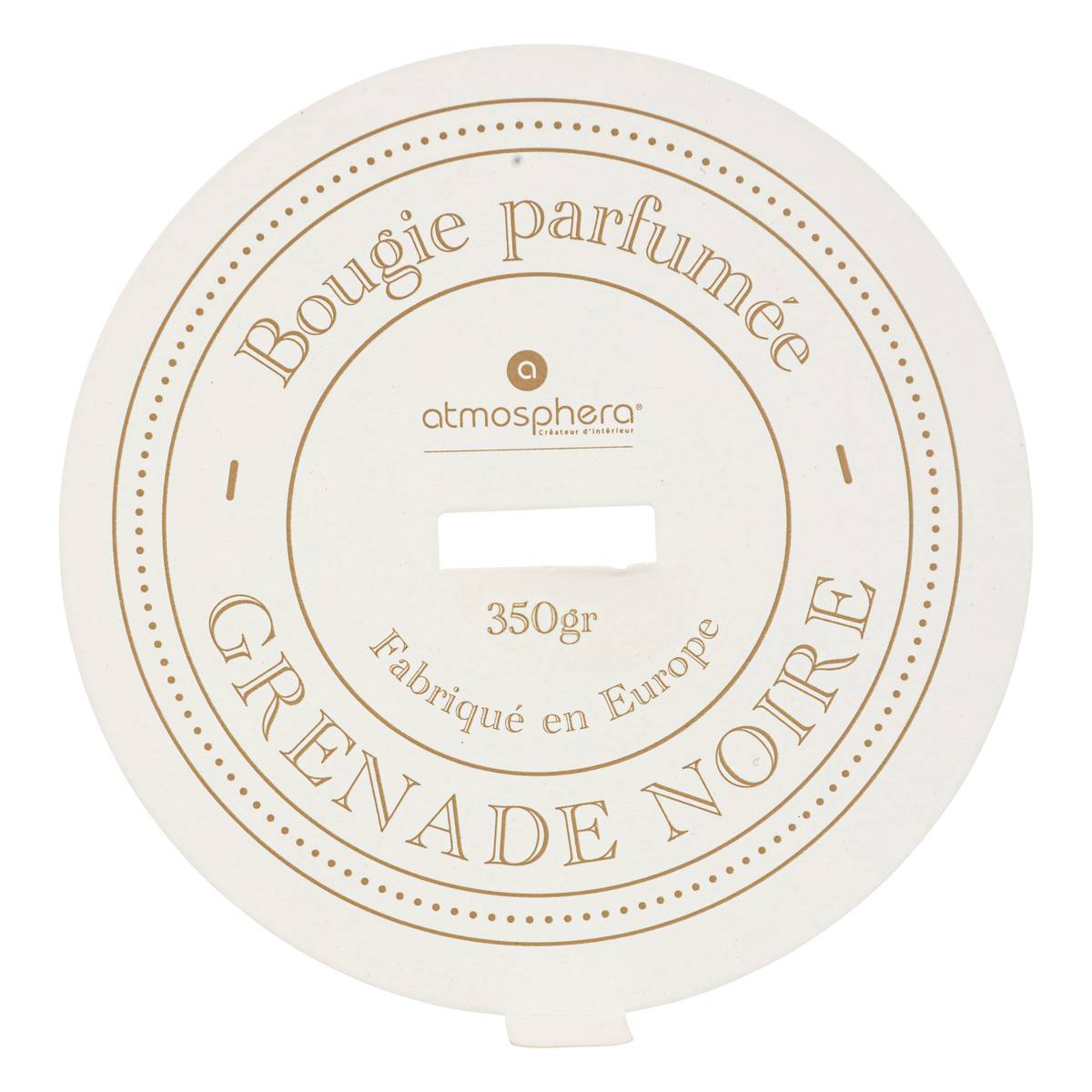 Bougie parfumée Marco 350 g pot céramique grenade noire