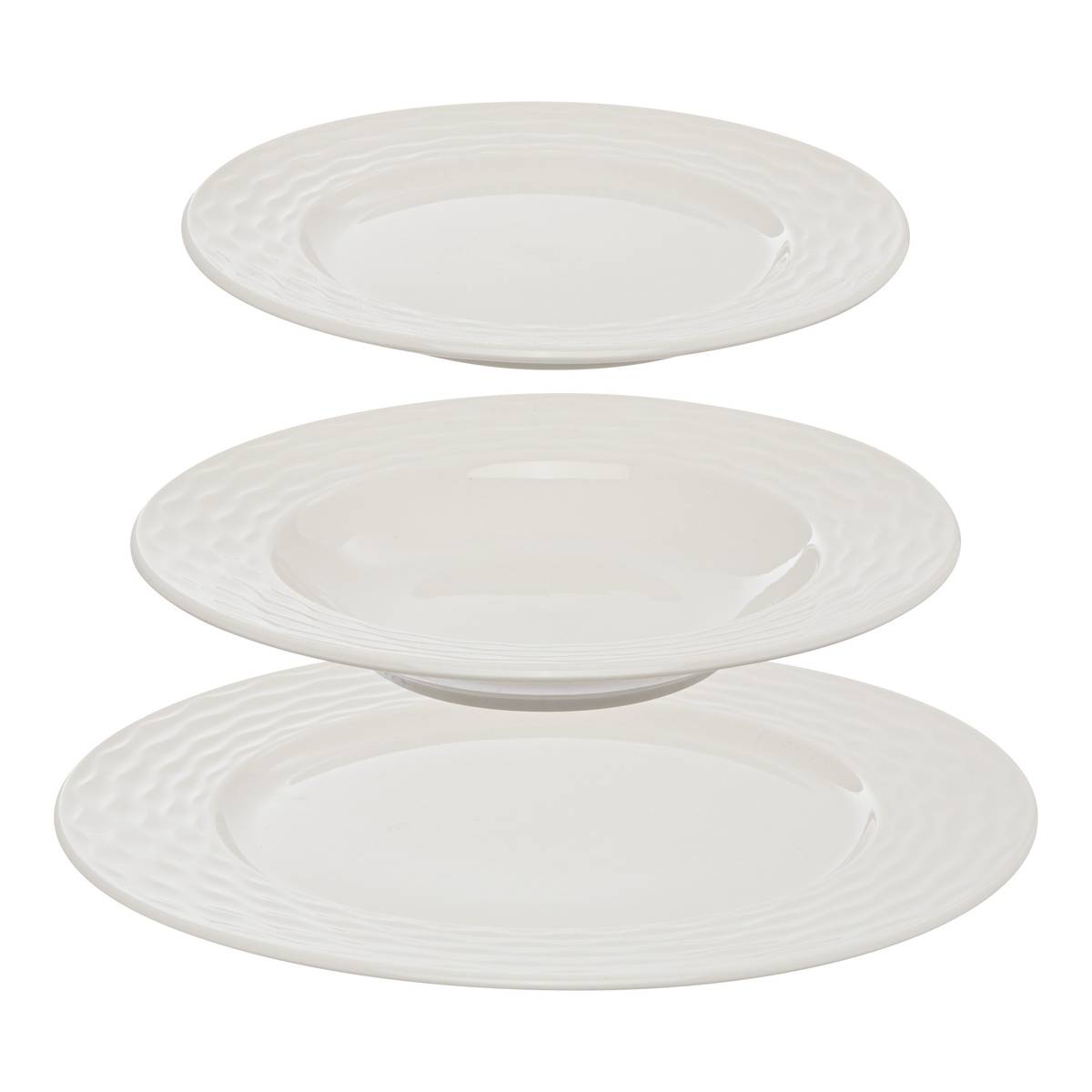 Service de vaisselle 12 pièces Paloma blanc