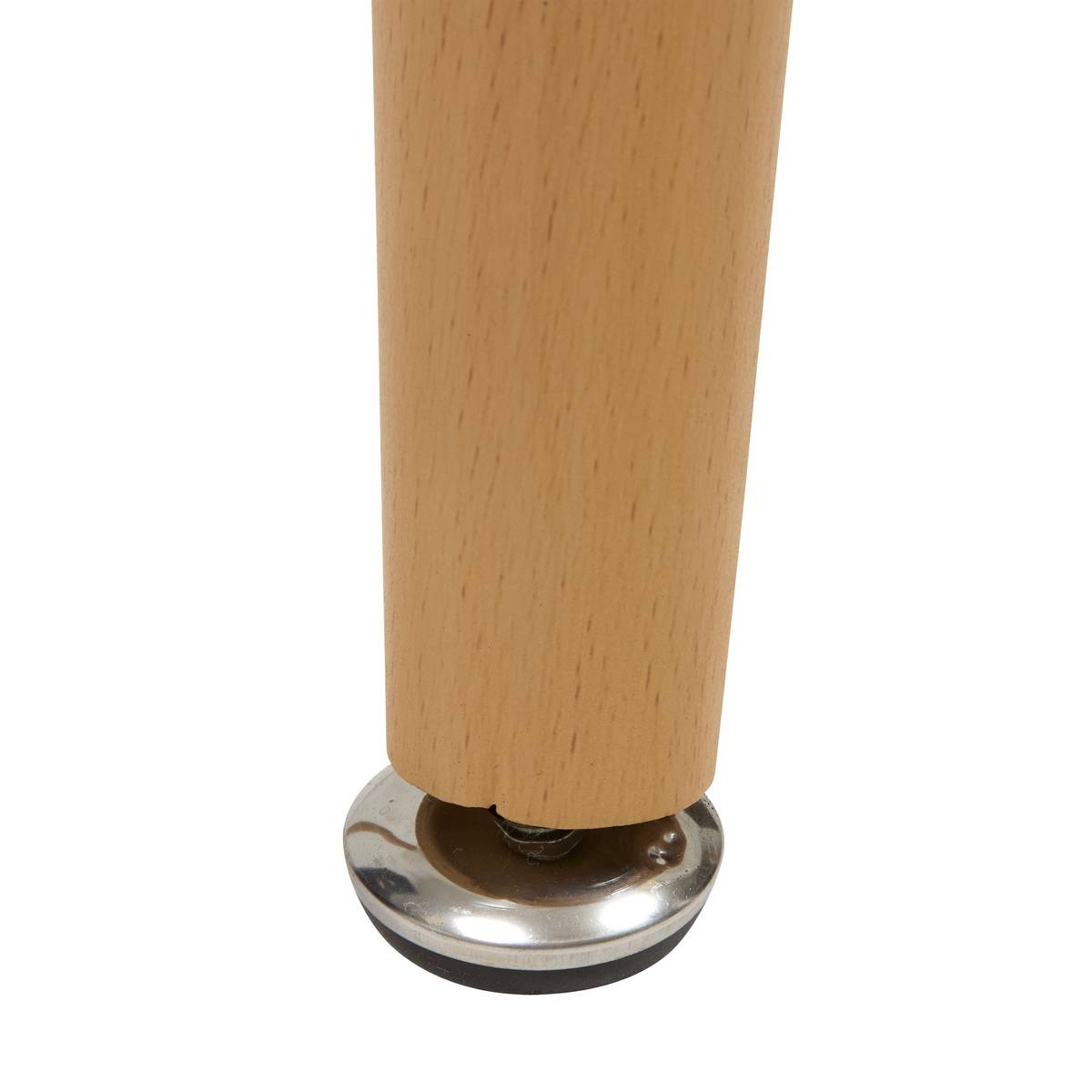 Table à dîner Roka 150 x 80 cm plateau blanc pieds bois