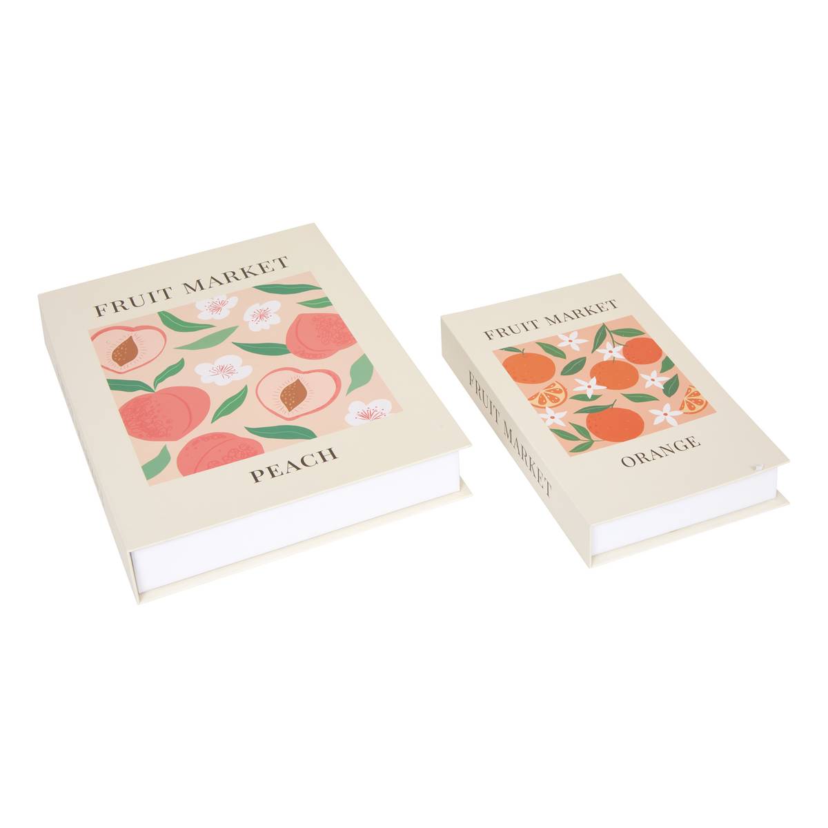 Lot de 2 boîtes livre Fruity carton assorti
