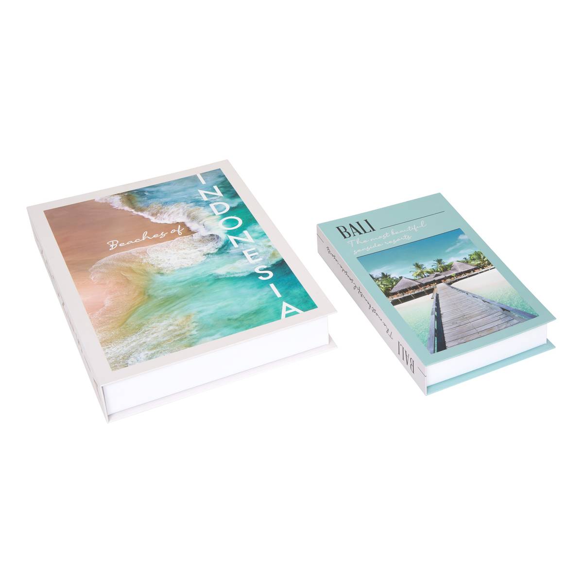Lot de 2 boîtes livre The Palm Resort carton assorti
