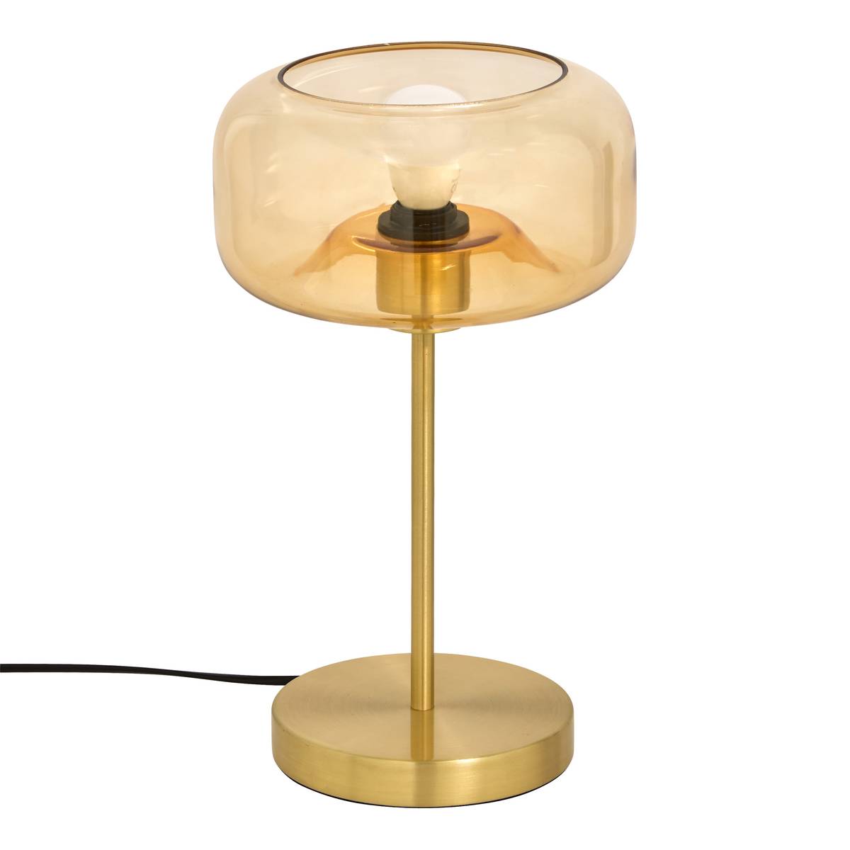 Lampe Ophia H. 35 cm verre ambre