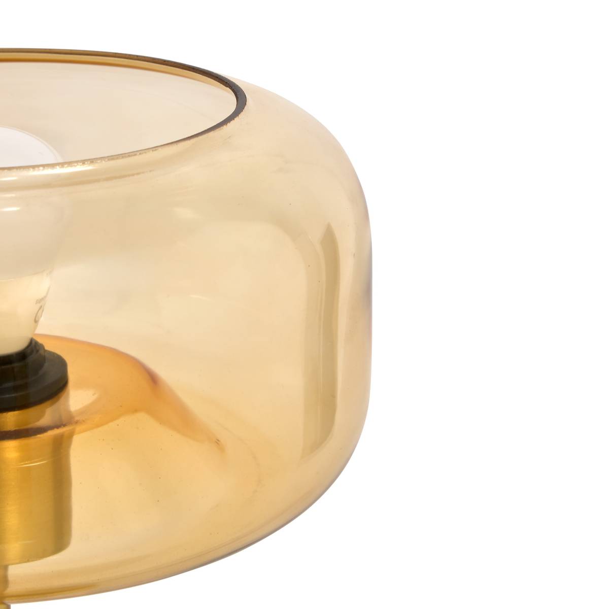Lampe Ophia H. 35 cm verre ambre