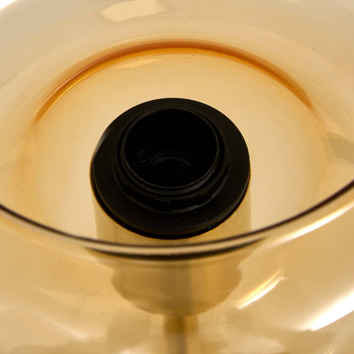 Lampe Ophia H. 35 cm verre ambre