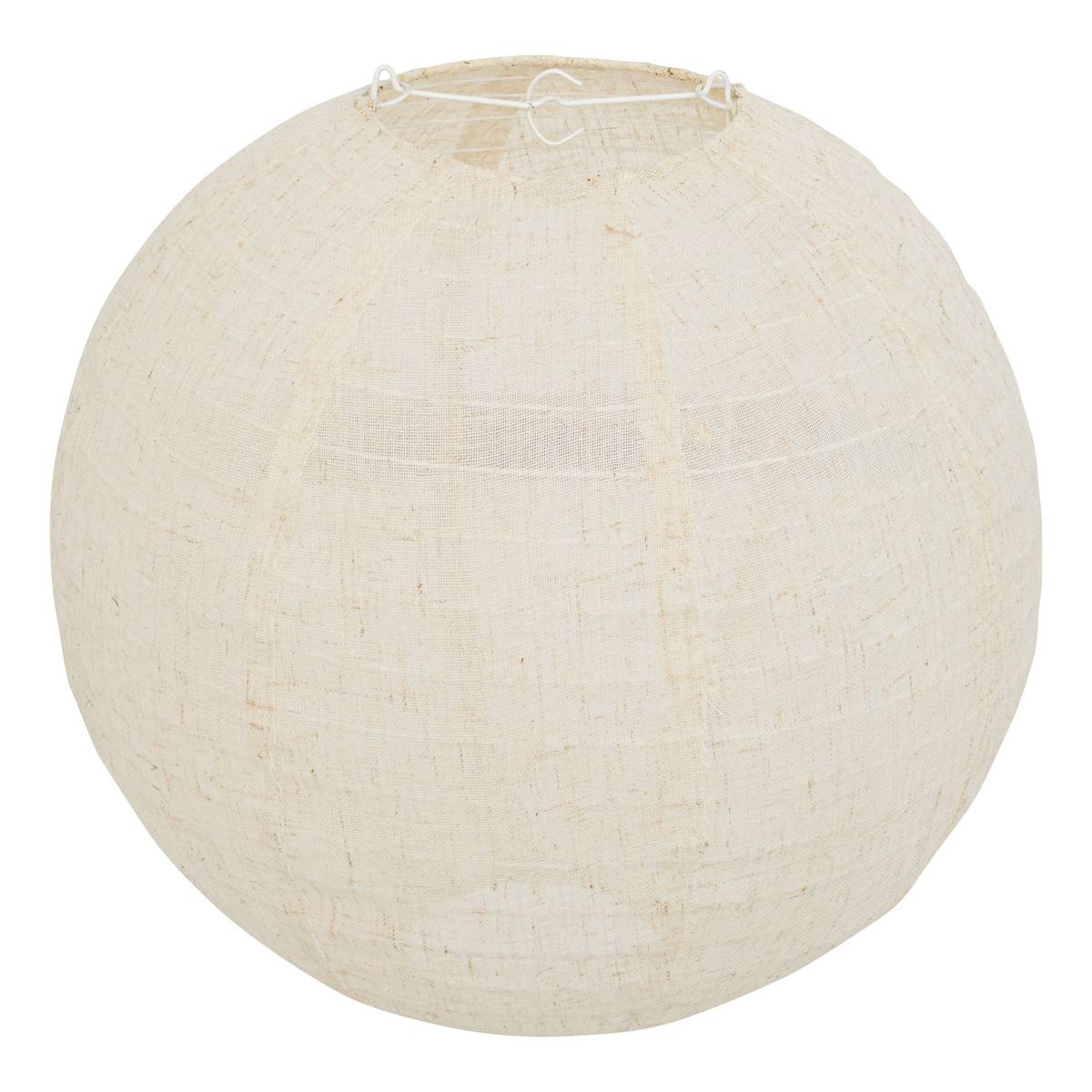 Lanterne boule Jordy Ø 32 cm lin blanc