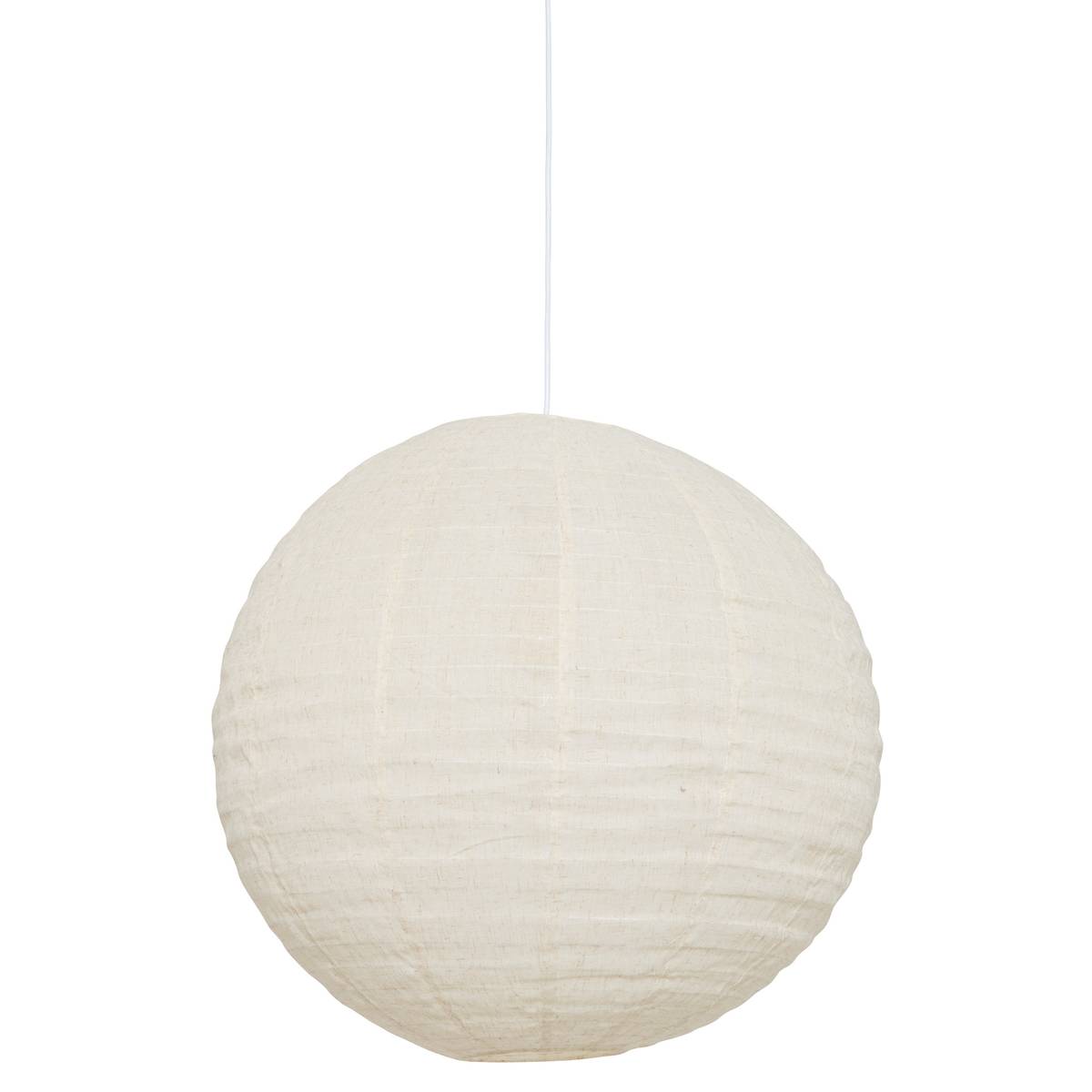 Lanterne boule Jordy Ø 57 cm lin blanc