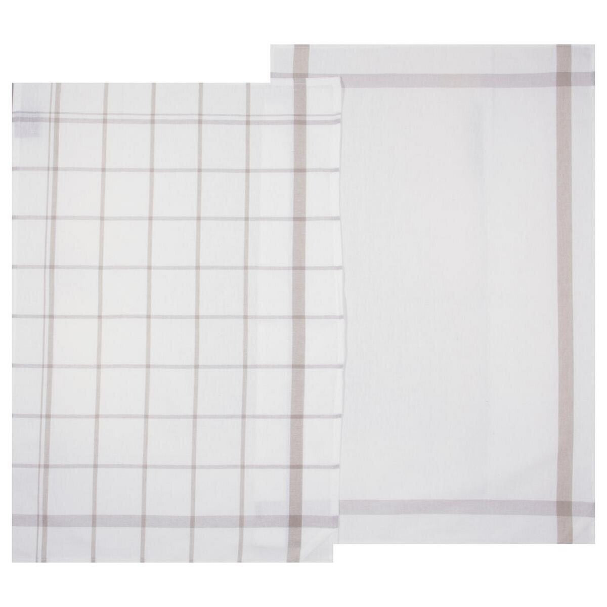 Lot de 2 torchons tradi 45 x 70 cm gris