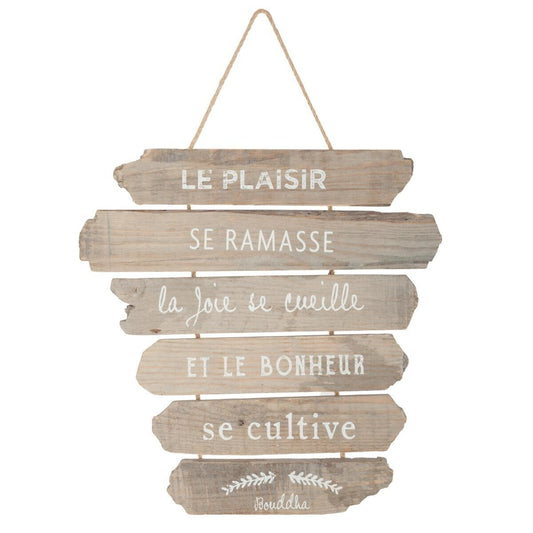 Déco murale Andy 28 x 38 cm bois assorti