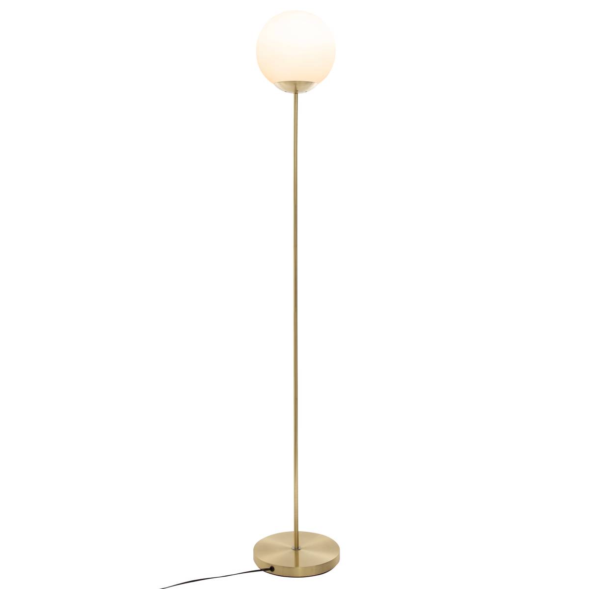 Lampadaire droit Dris haut 135 cm métal or