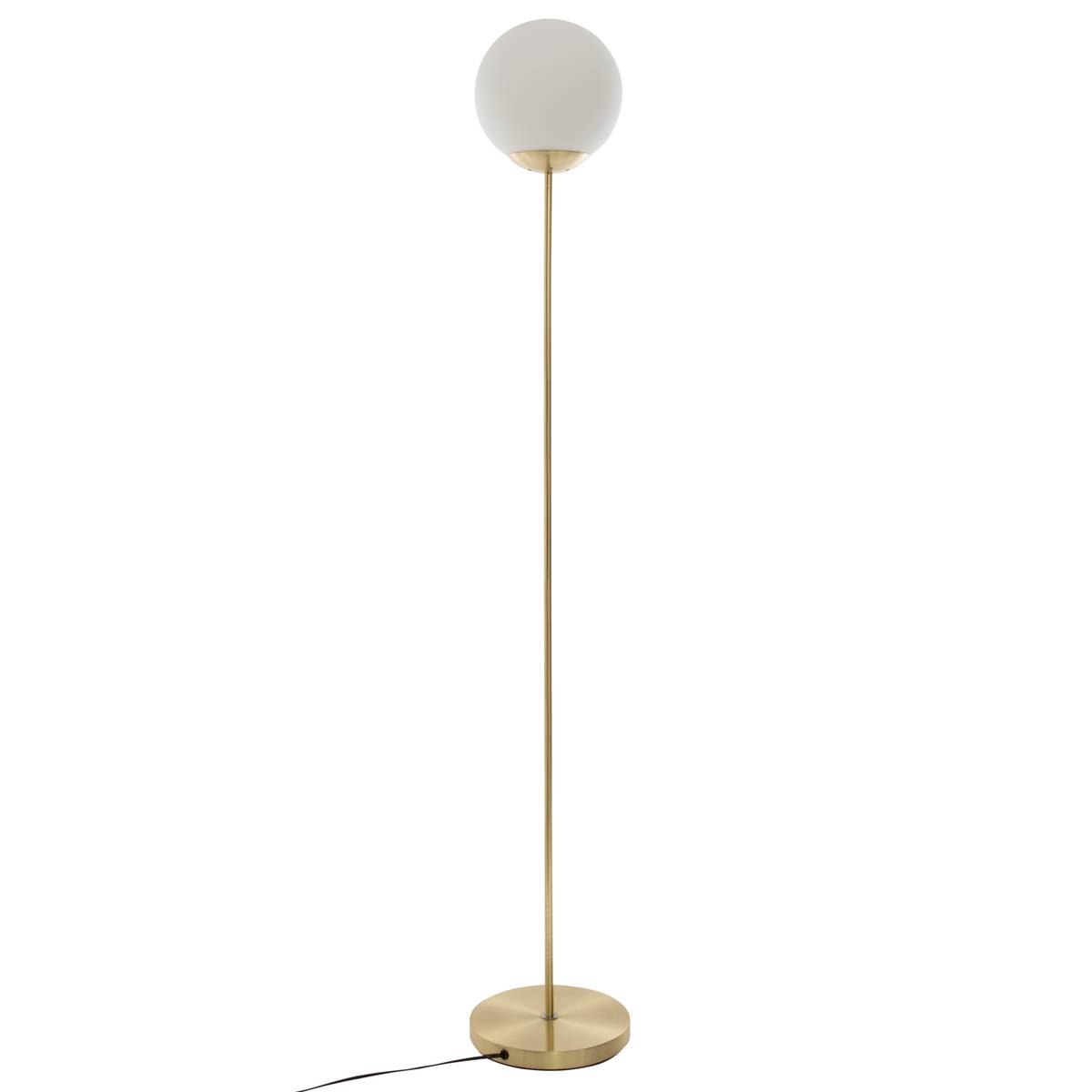 Lampadaire droit Dris haut 135 cm métal or