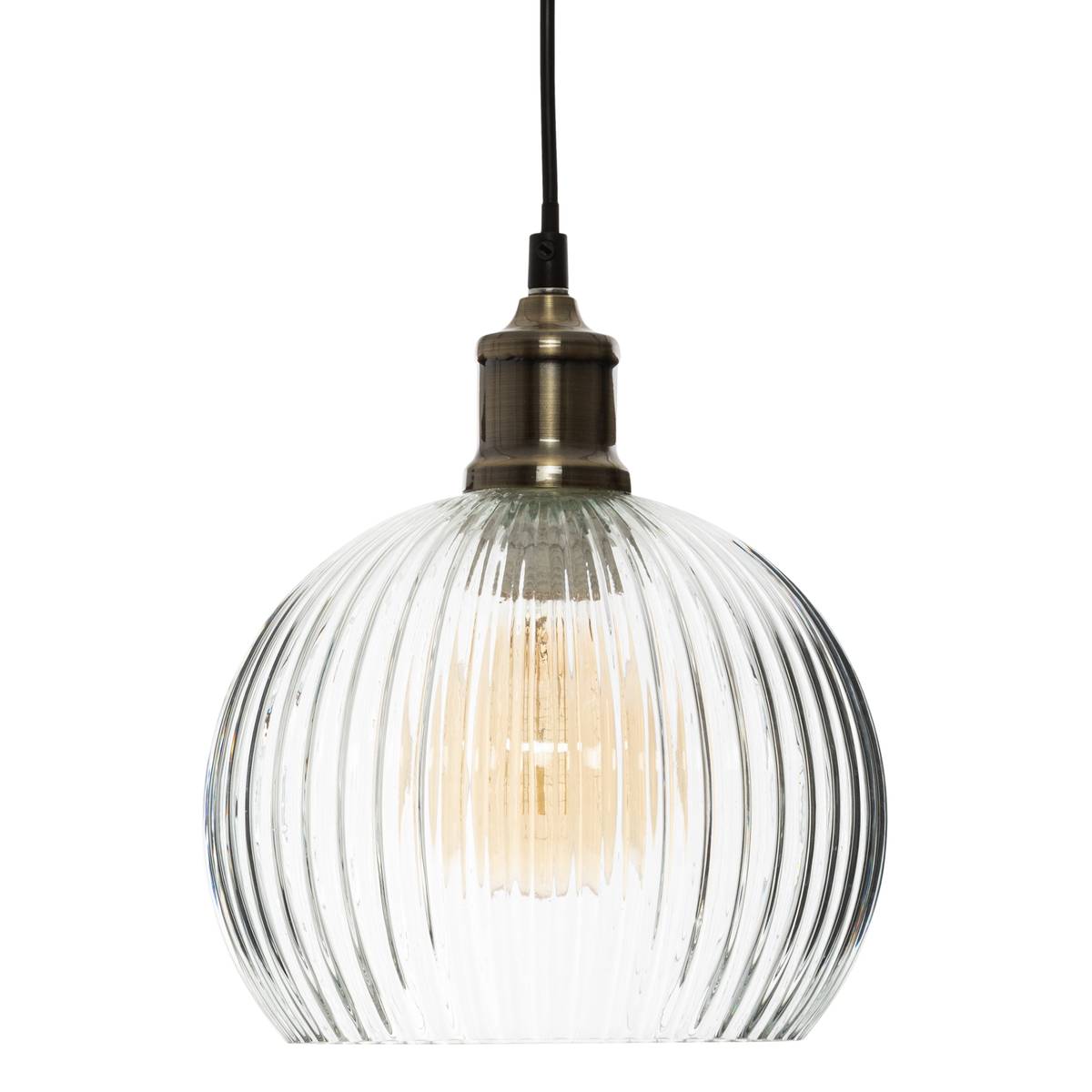 Suspension Laye diam. 20 cm verre transparent