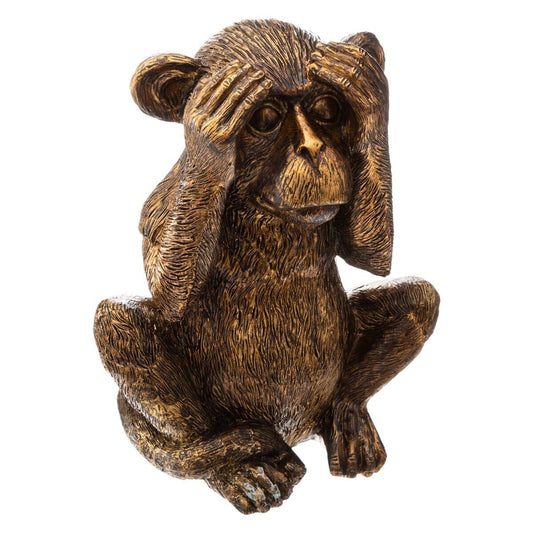 Lot de 3 singes Sagesse Sama haut. 17 cm résine