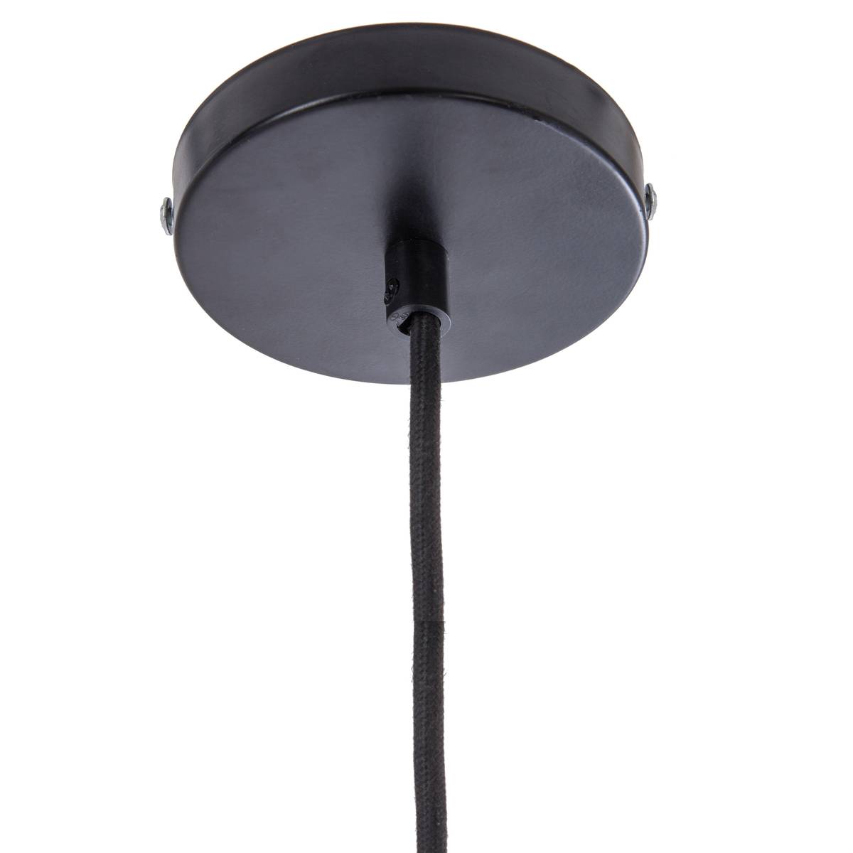 Suspension Prao diam. 57 cm métal et bois gris