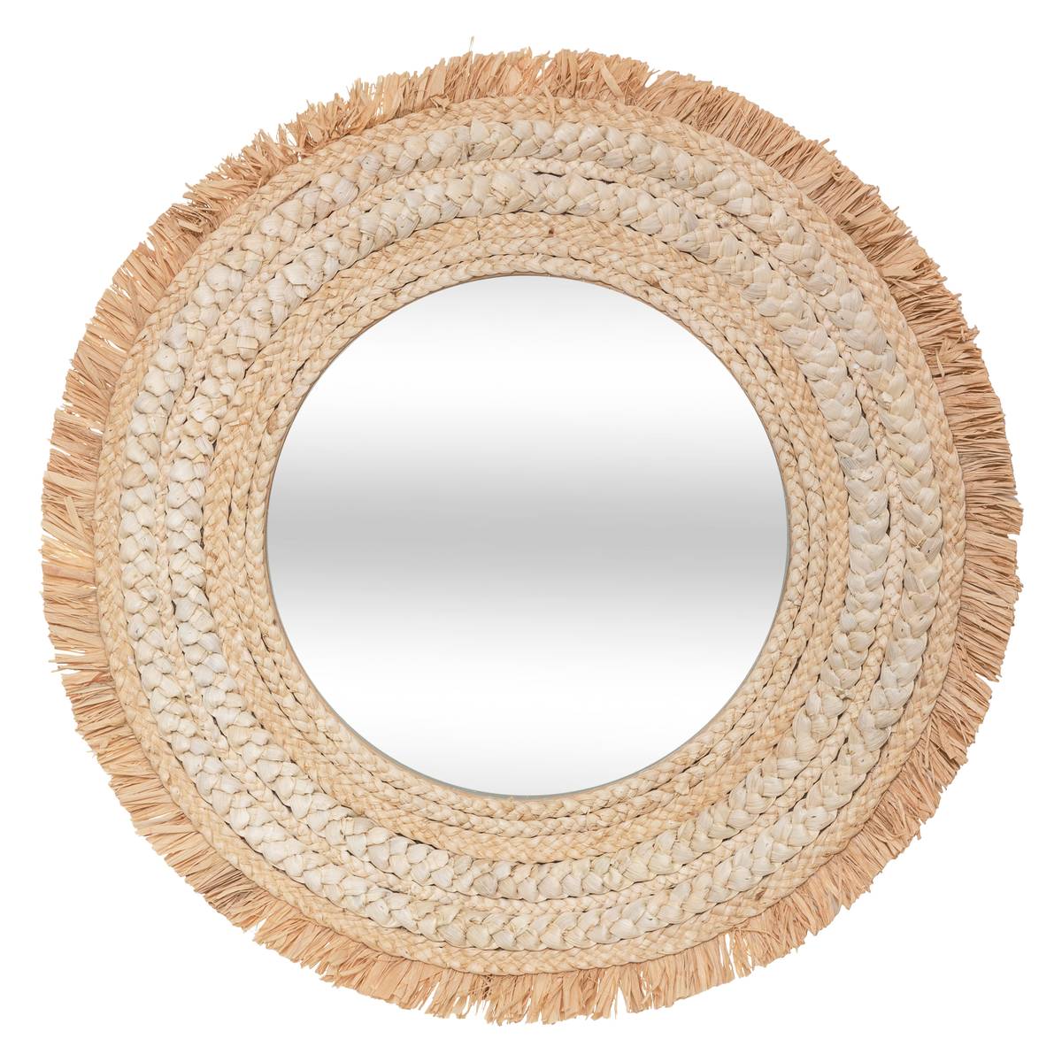 Miroir tressé Célia diam 68 cm