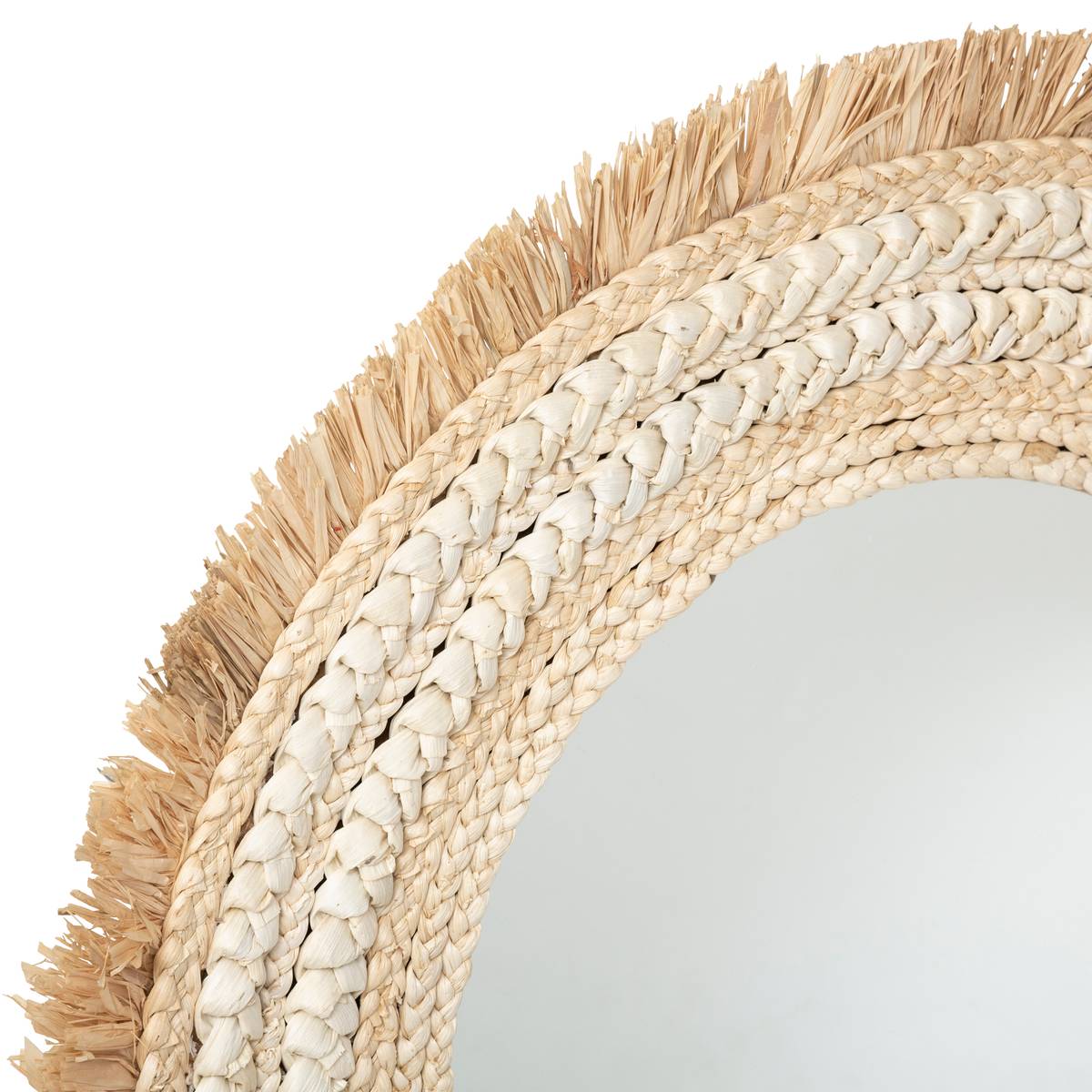 Miroir tressé Célia diam 68 cm