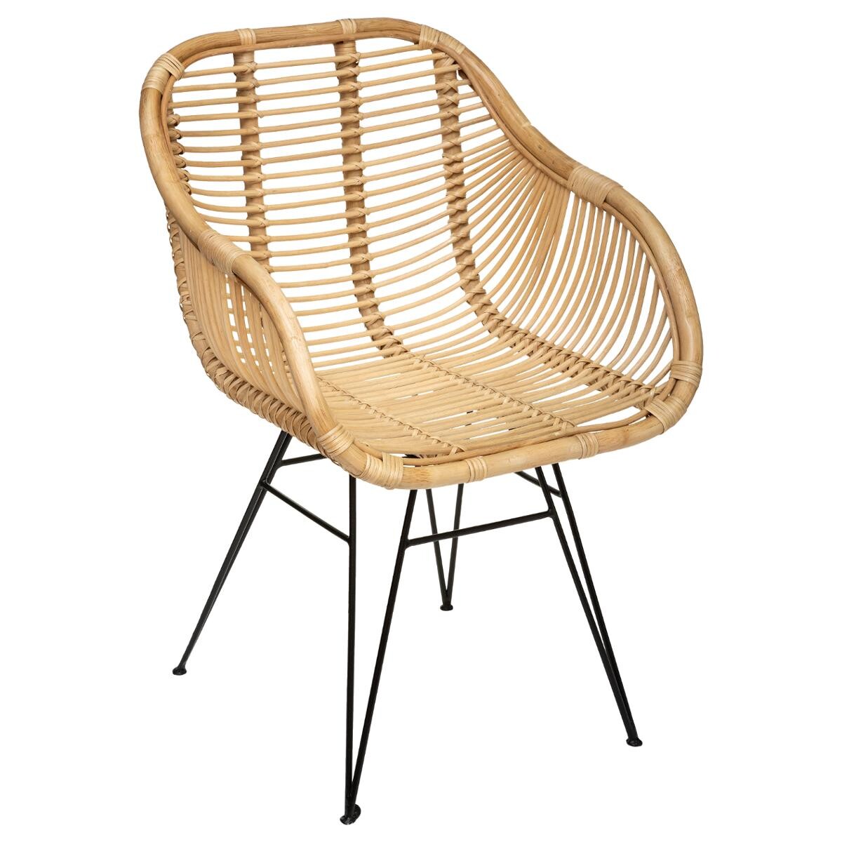 Fauteuil Koeta rotin naturel