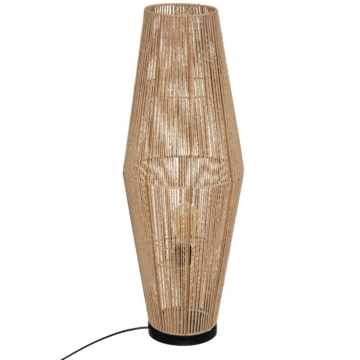 Lampadaire sans pied Aissa H. 83 cm naturel