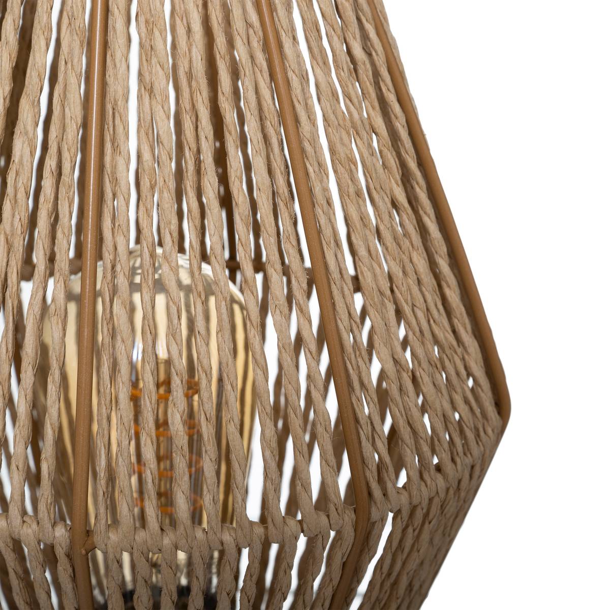 Lampadaire sans pied Aissa H. 83 cm naturel
