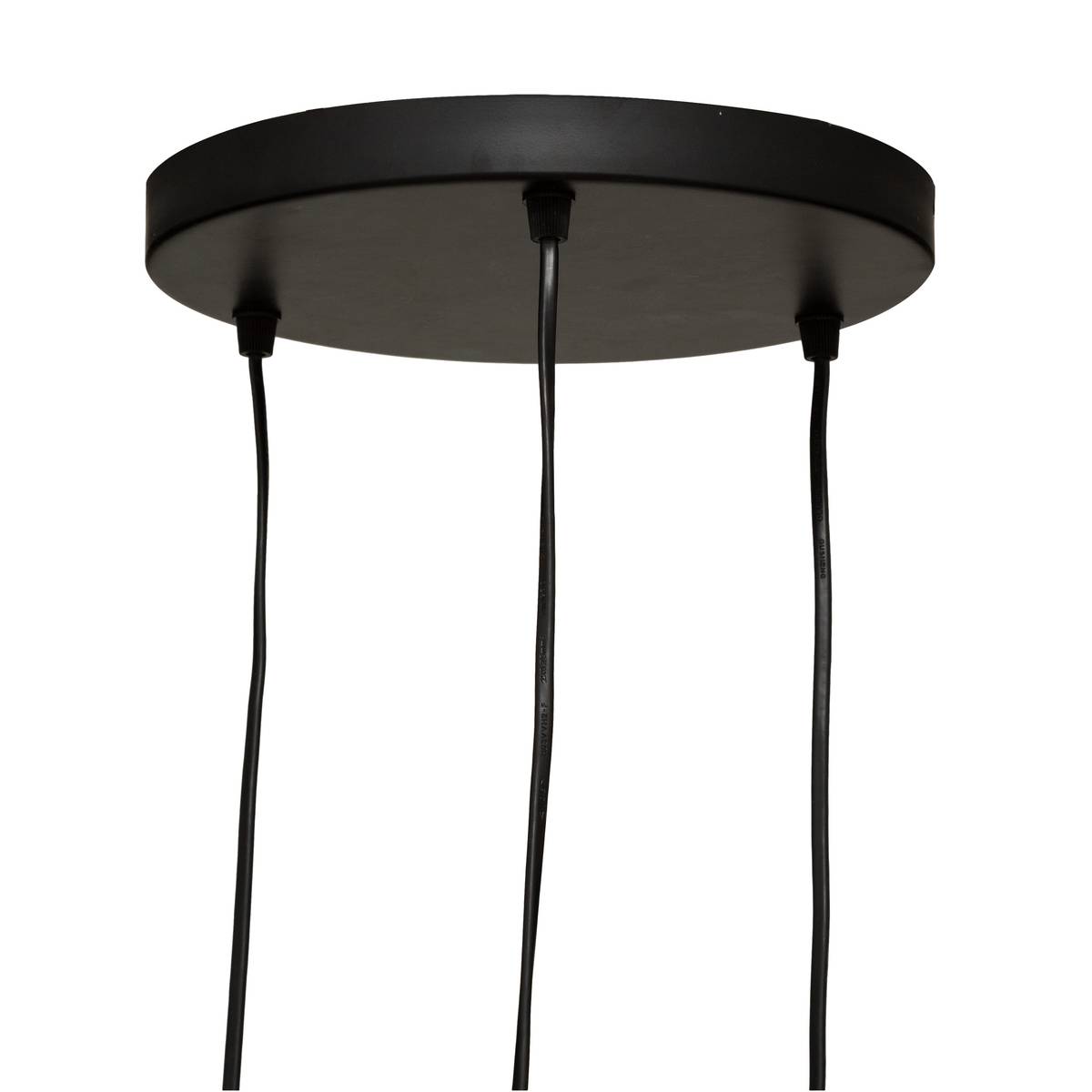 Suspension 3 lampes Jily diam. 20 cm corde naturel