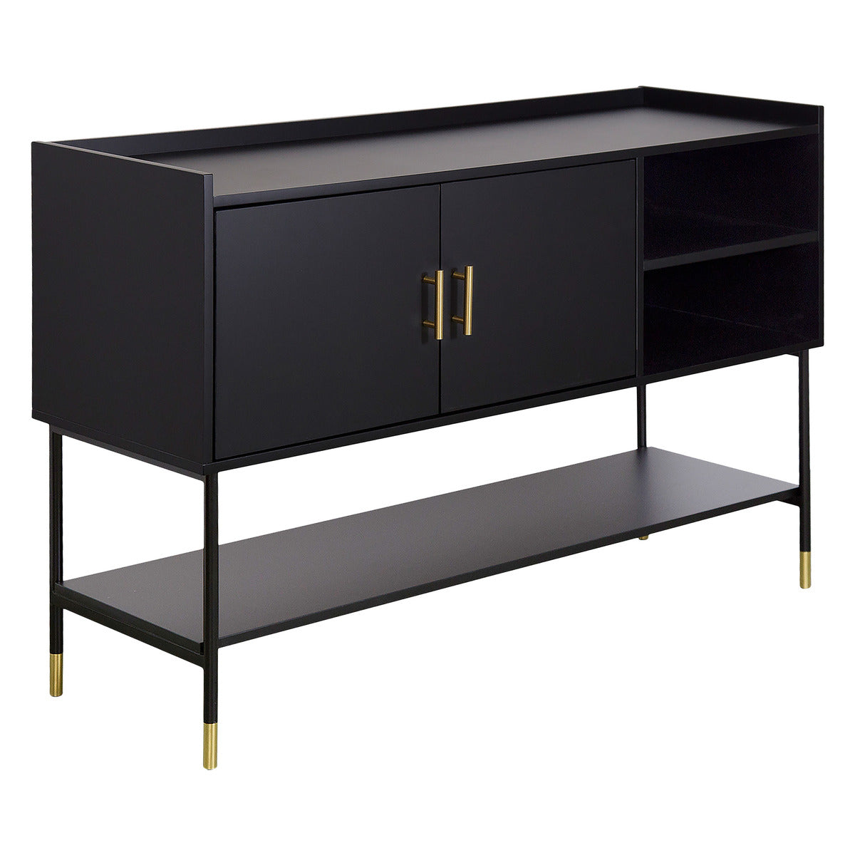 Buffet 2 portes Tedy noir