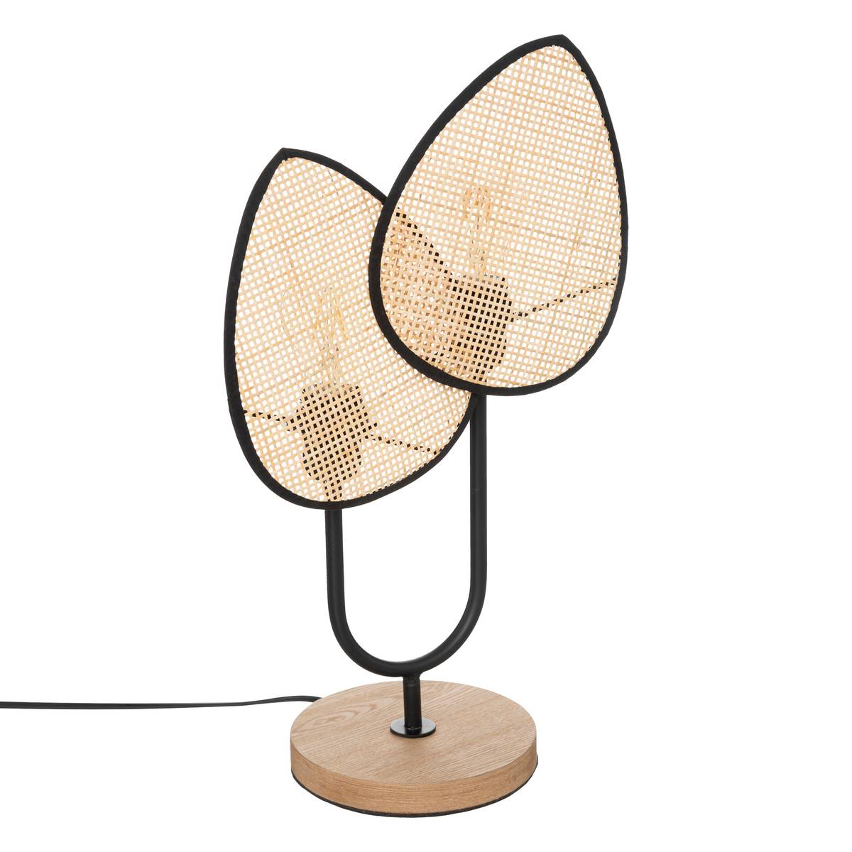 Lampe à poser Olme design haut 44 cm métal naturel