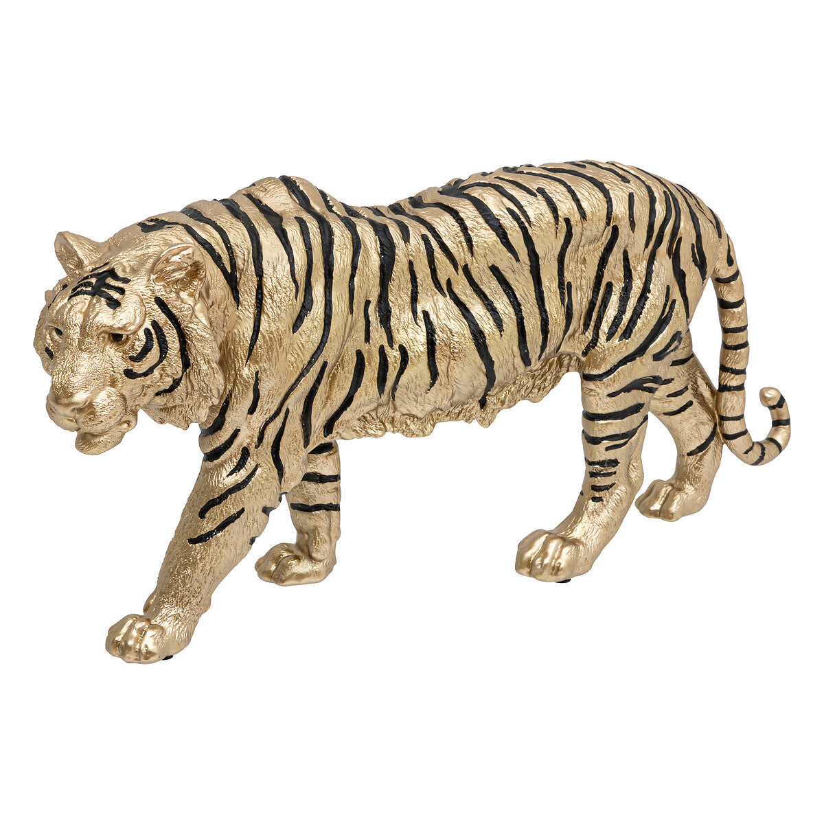 Tigre Tropical Boudoir long. 66 cm résine or