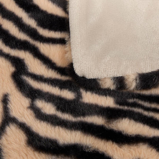 Plaid fourrure Orana 120 x 160 cm imprimé tigre
