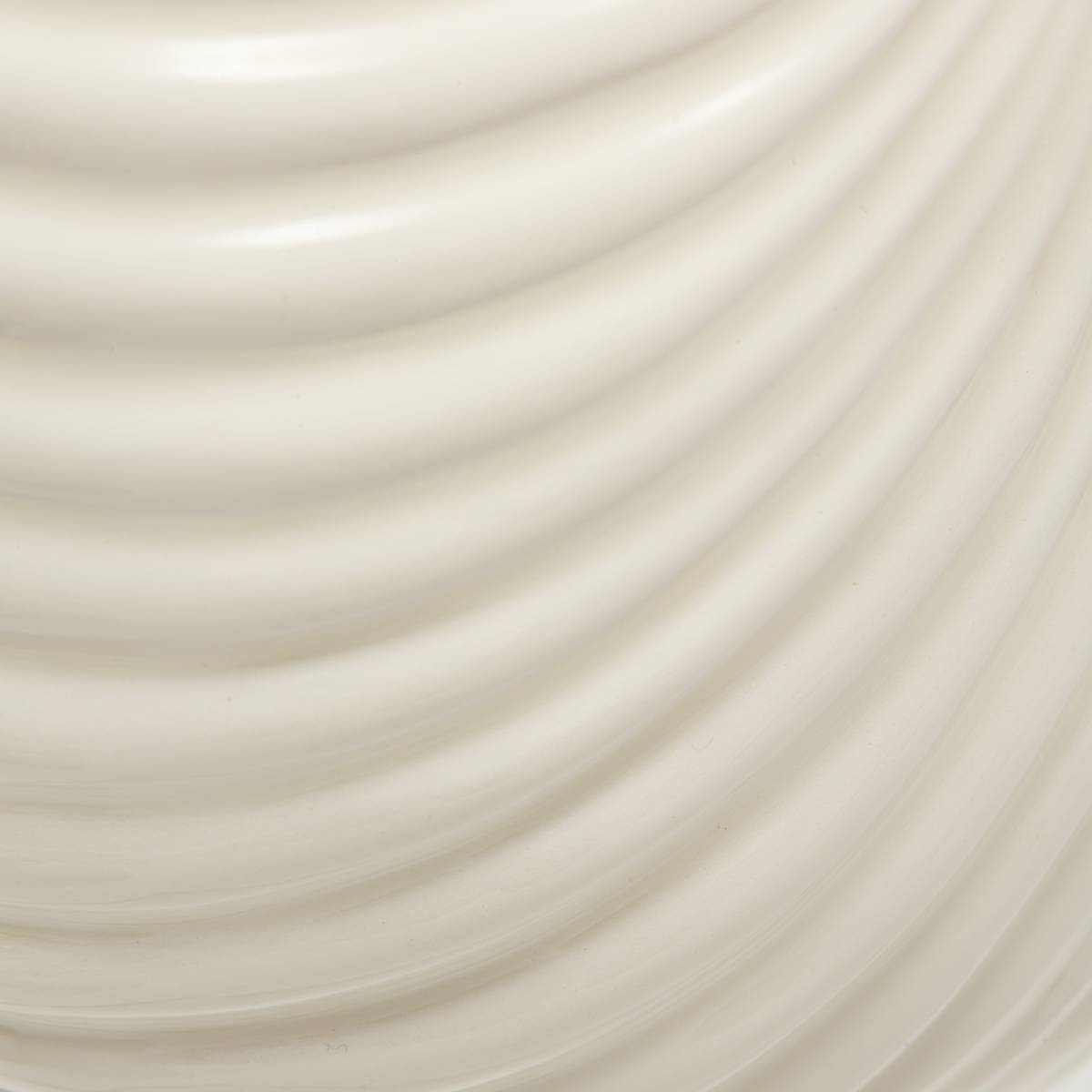 Vase coquillage Océania H. 18 cm céramique blanc