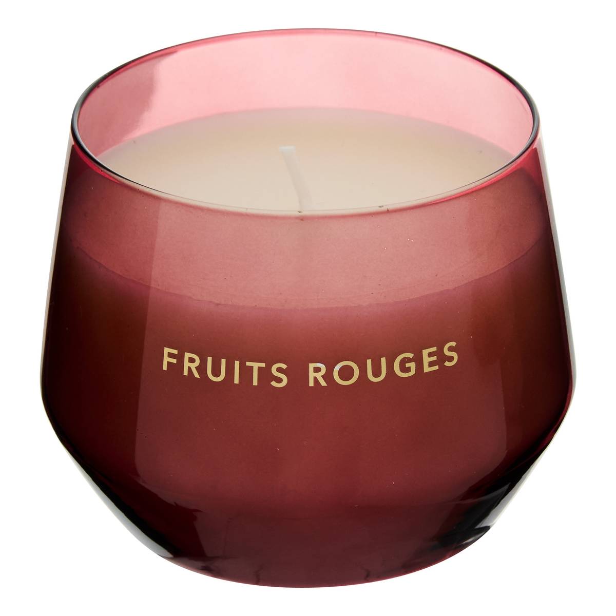 Bougie parfumée Glowy 440 g pot verre fruits rouges