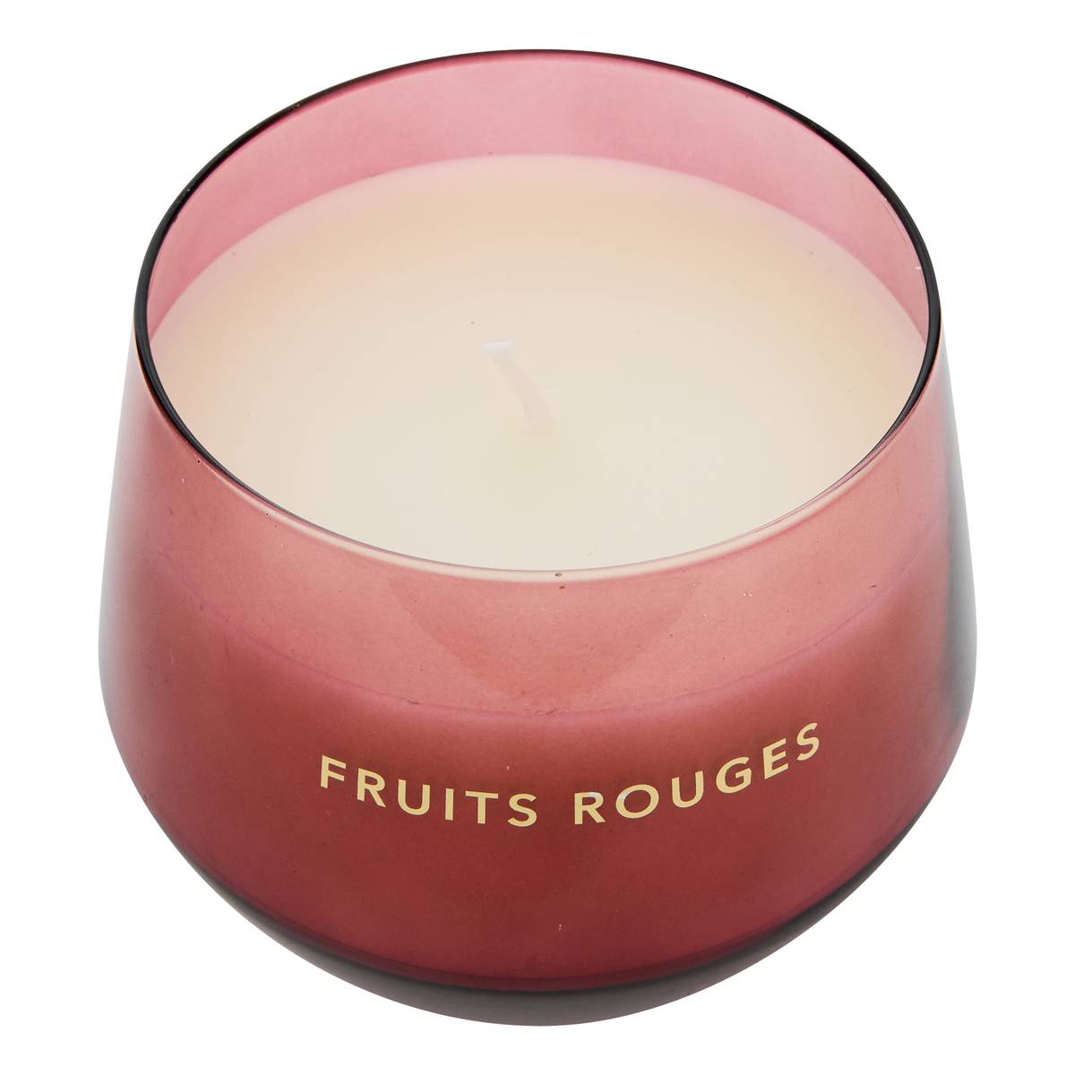 Bougie parfumée Glowy 440 g pot verre fruits rouges