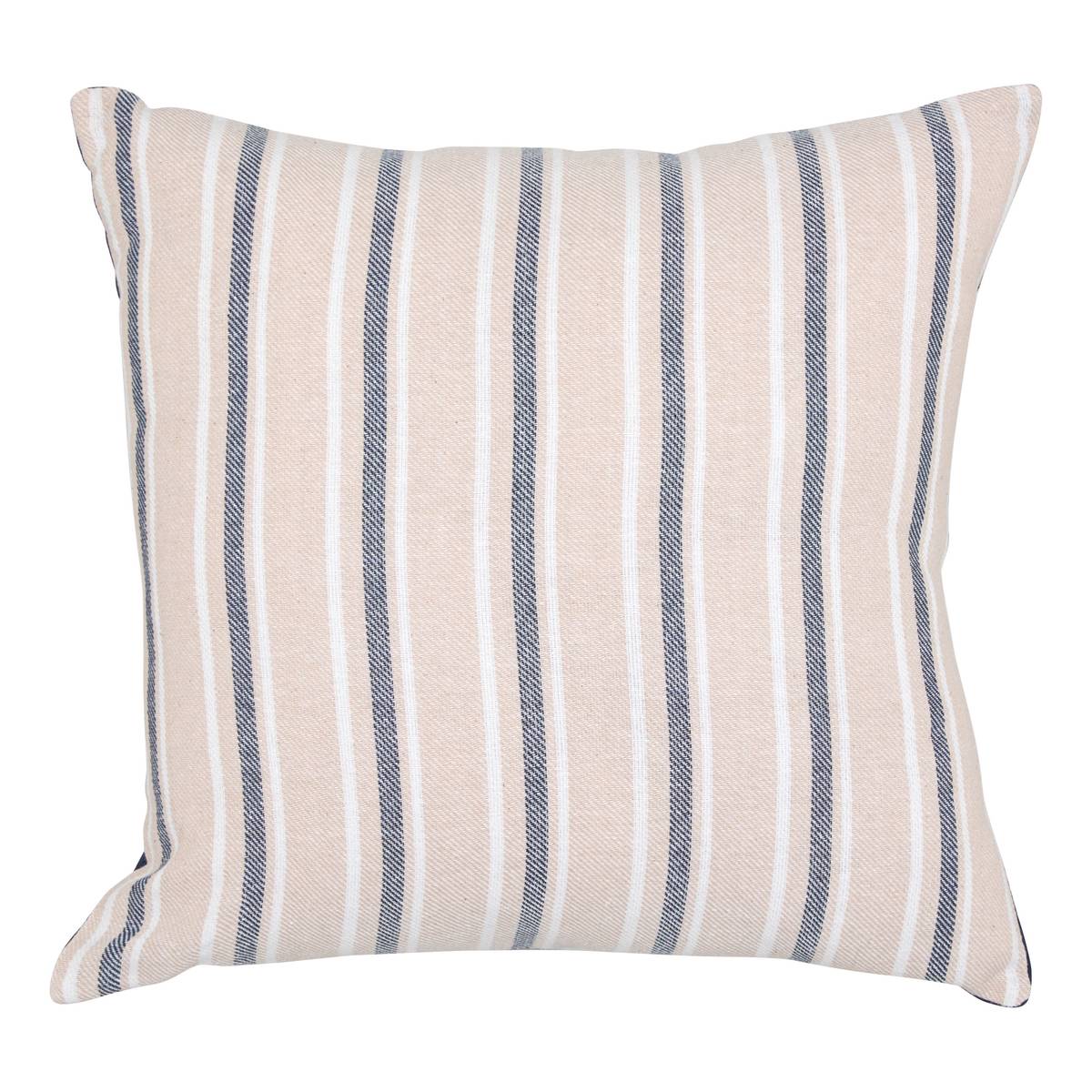 Coussin Groove 40 x 40 cm rayé bleu