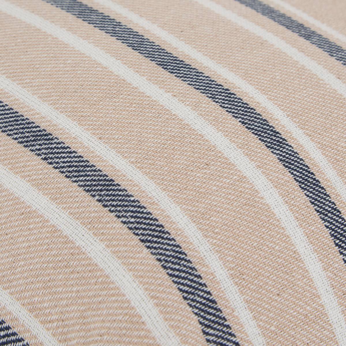 Coussin Groove 40 x 40 cm rayé bleu