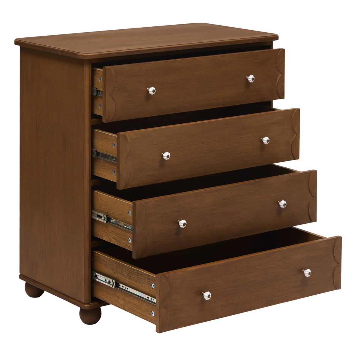 Commode 4 tiroirs Mona 80 x 45 x 85 cm pin et frêne