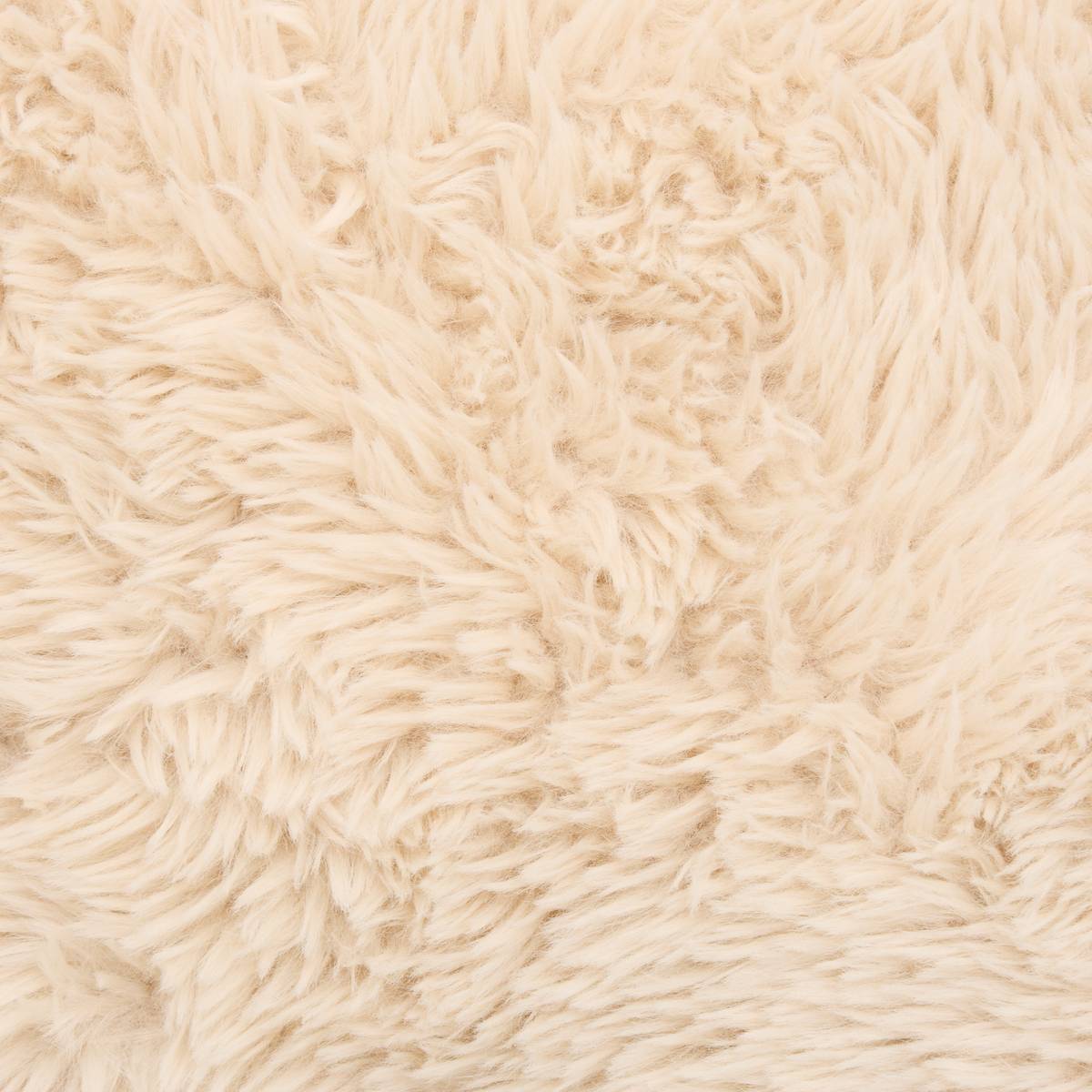 Coussin fourrure Duvia 40 x 40 cm beige lin